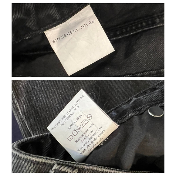 Sincerely Jules Crop Flare Jeans Size 28 - Picture 6 of 7